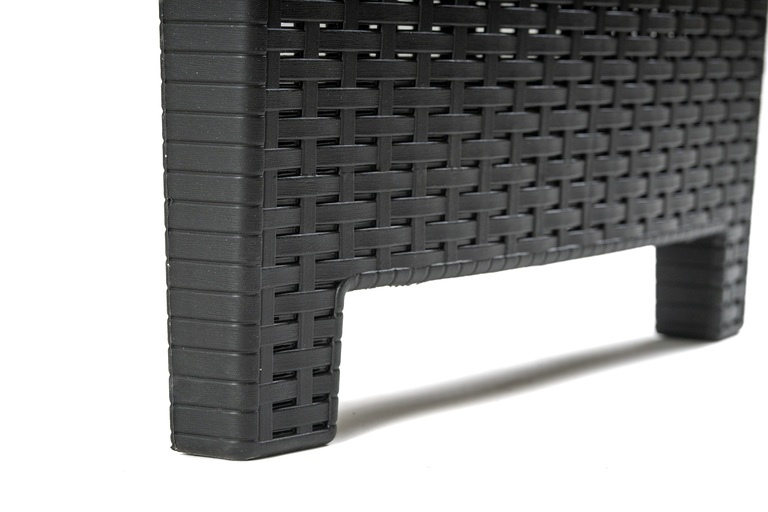 Zestawy ogrodowe - Zestaw Ogrodowy Paradiso Sofa stolik 2 fotele Antracyt (13) Zestawy ogrodowe - Zestaw Ogrodowy Paradiso Sofa stolik 2 fotele Antracyt (13)