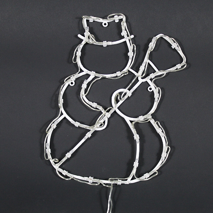 Boże Narodzenie - Dekoracja świąteczna bałwanek 35 LED wąż świetlny (3)