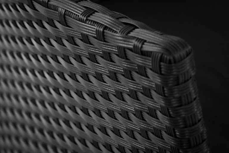 Meble ogrodowe - Zestaw ogrodowy Natalia Czarny sofa 2 fotele stolik kawowy  (4)