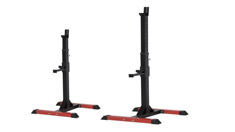 Ławeczki do ćwiczeń - Stojaki Pod Sztangę  2 szt regulowane Stojak na sztangę (4)