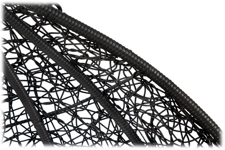 Meble ogrodowe - Fotel Wiszący Ogrodowy do pokoju / salonu 2 Osobowy MooN czarny/czarny/antracytowy kokon Kosz Huśtawka (4)