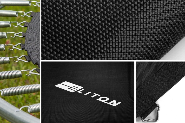 Trampoliny  - Trampolina 10FT 312CM Corciano z siatką zewnętrzną i drabinką (13)