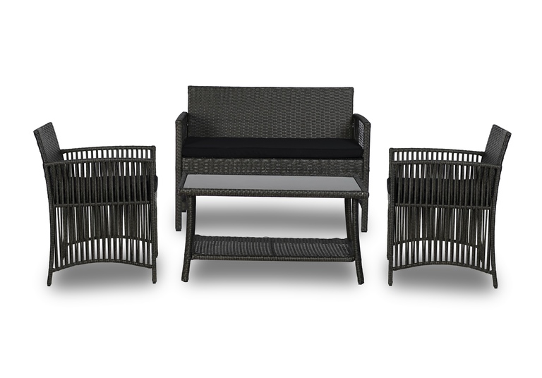 Zestawy ogrodowe - Zestaw kawowy Kama sofa 2 fotele stolik kawowy  Zestaw Ogrodowy Corciano Meble ogrodowe (5)