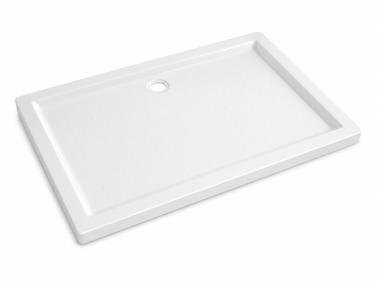 Łazienka - Brodzik prysznicowy akrylowy prostokątny 120x80 Corciano Lumeo (1)