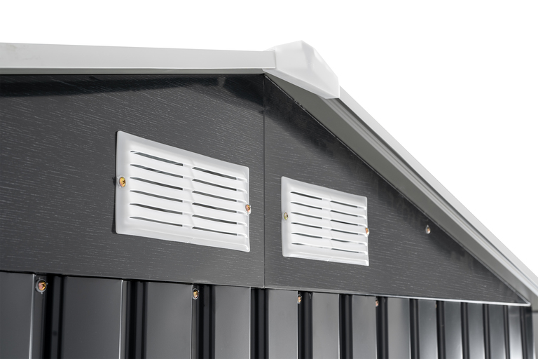 Domki / Garaże - Domek Narzędziowy Ogrodowy Garaż Metalowy 277X191X212CM (4)