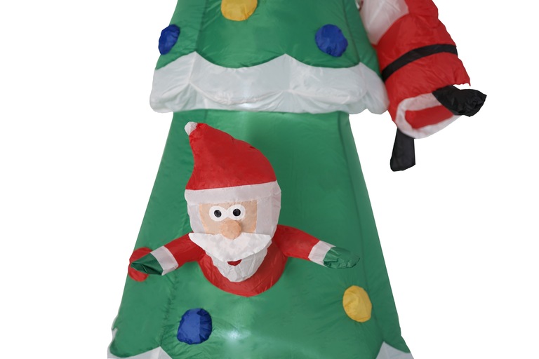 Boże Narodzenie - Dekoracja Dmuchana 5 LED Mikołaj + Prezenty 240cm (5)