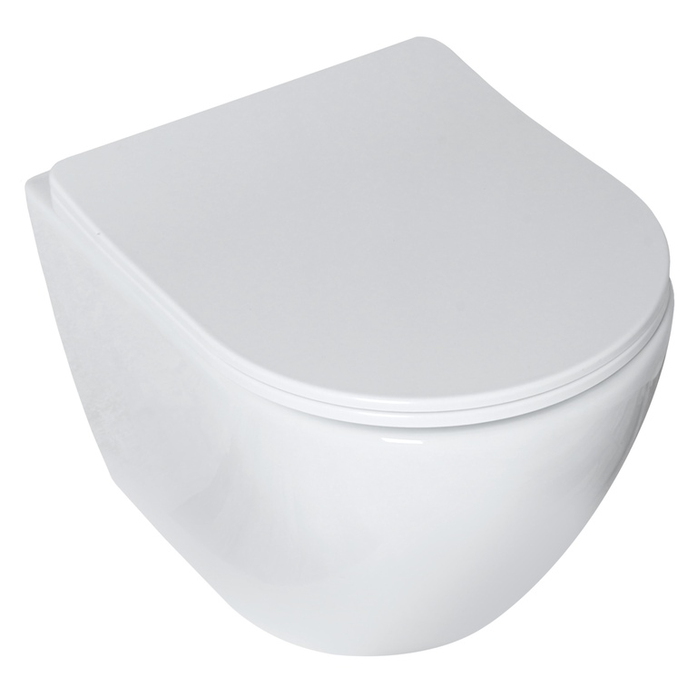 Miski WC - Miska WC deska wolnoopadająca Duroplast Slim Corciano ISLA RIMLESS  (1)