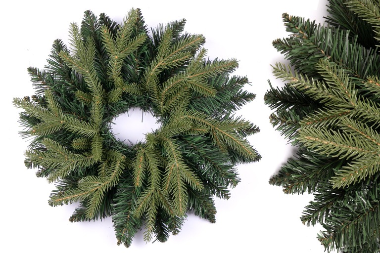 Boże Narodzenie - Wianek świąteczny 30cm zielony (1)