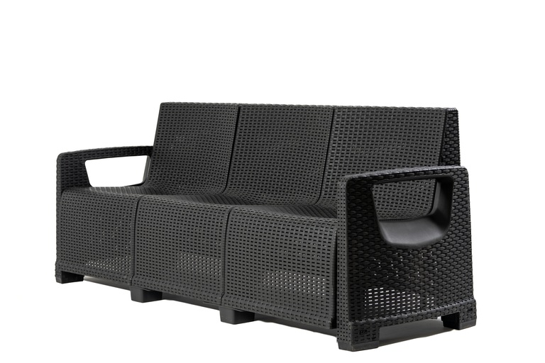 Zestawy ogrodowe - Zestaw Mebli Ogrodowych NAPOLI MIDI 8 Antracyt (9)