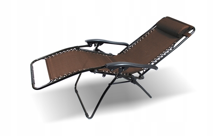 Leżaki ogrodowe - LEŻAK PLAŻOWY ZERO GRAVITY FOTEL SKŁADANY OGROD TG (8)