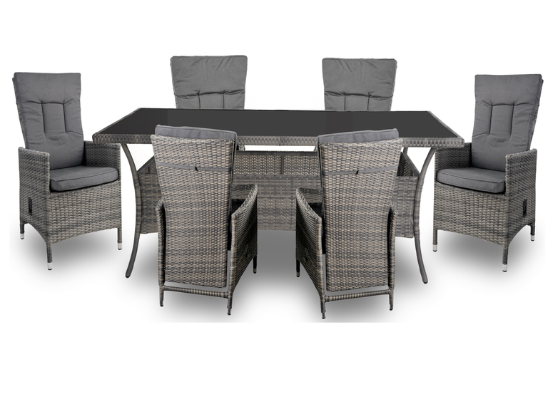 Zestawy ogrodowe - Zestaw mebli ogrodowych LORENS STÓŁ 8 krzeseł HARDY -rozkładane Komplet Ogrodowy  (13)