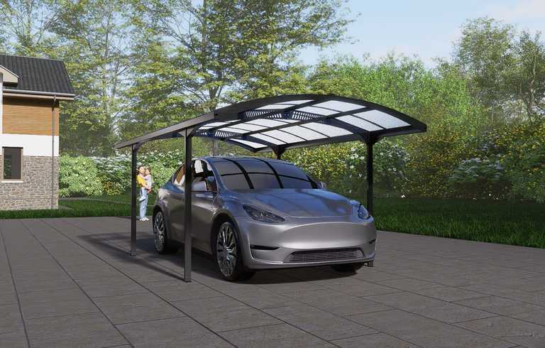 Domki / Garaże - Wiata Garażowa Carport Corciano 518 x 305 cm Aluminium poliwęglan  (7)