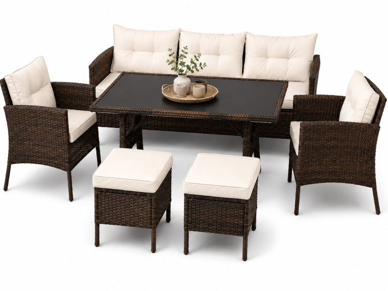 Meble ogrodowe - Zestaw Mebli ogrodowych Costa Corciano Sofa 3 osobowa 2 fotele i stolik komplet mebli (1)