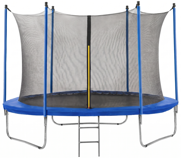Trampoliny  - Trampolina Ogrodowa 10FT 312CM Corciano z siatką zewnętrzną i drabinką (1)