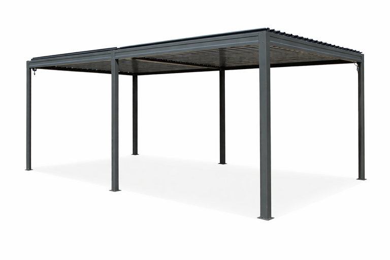 Altany - Pergola Altana Tarasowa Antracytowa z otwieranym dachem ALUMINIOWA 3x6m Corciano (12)