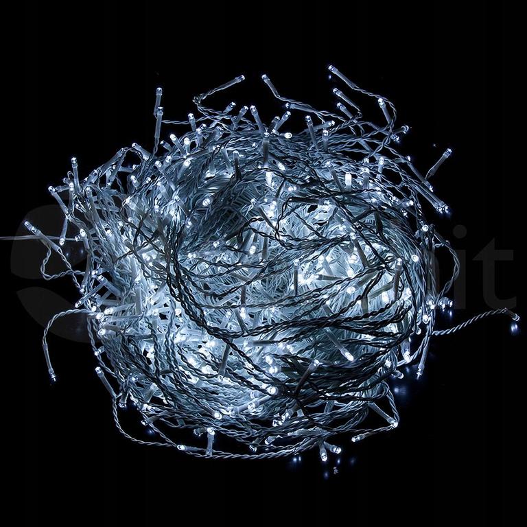 Lampki choinkowe - Lampki Choinkowe Sople 500LED 18M Białe Zimne  (2) Lampki choinkowe - Lampki Choinkowe Sople 500LED 18M Białe Zimne  (2)