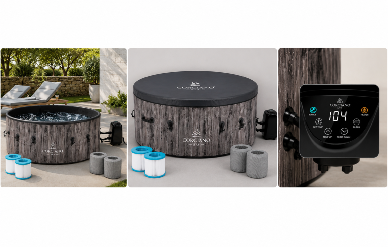 Jacuzzi ogrodowe - Jacuzzi Basen Ogrodowy Spa Corciano DROP-STICH 6 osobowe  180x65cm Twarde (12)