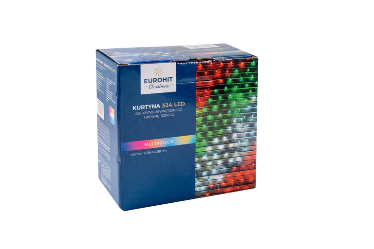 Boże Narodzenie - Kurtyna 324 LED do użytku zewnętrznego i wewnętrznego (2)