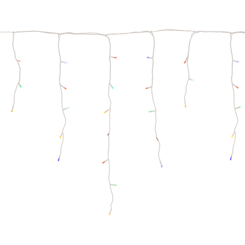 Boże Narodzenie - Sople 300 LED programator 8 funkcji zimny biały (13)