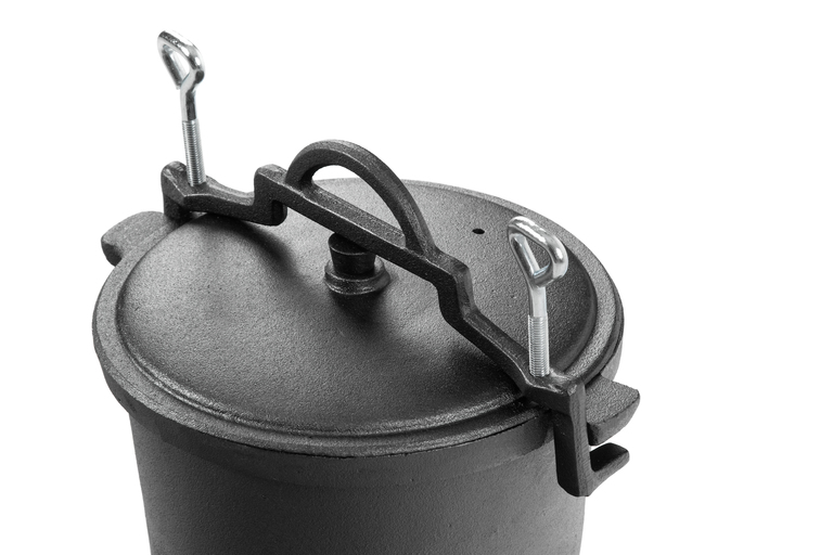 Ogród - Kociołek Żeliwny -emaliowany 8l Garnek Myśliwski  (11)