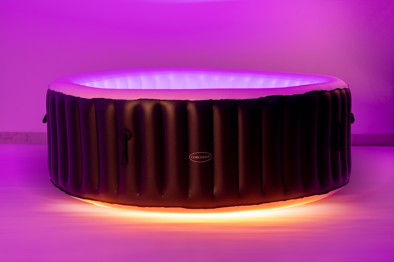 Jacuzzi ogrodowe - Jacuzzi Basen Ogrodowy Spa Corciano Okrągłe 180 x 66 cm Hydromasaż (9)