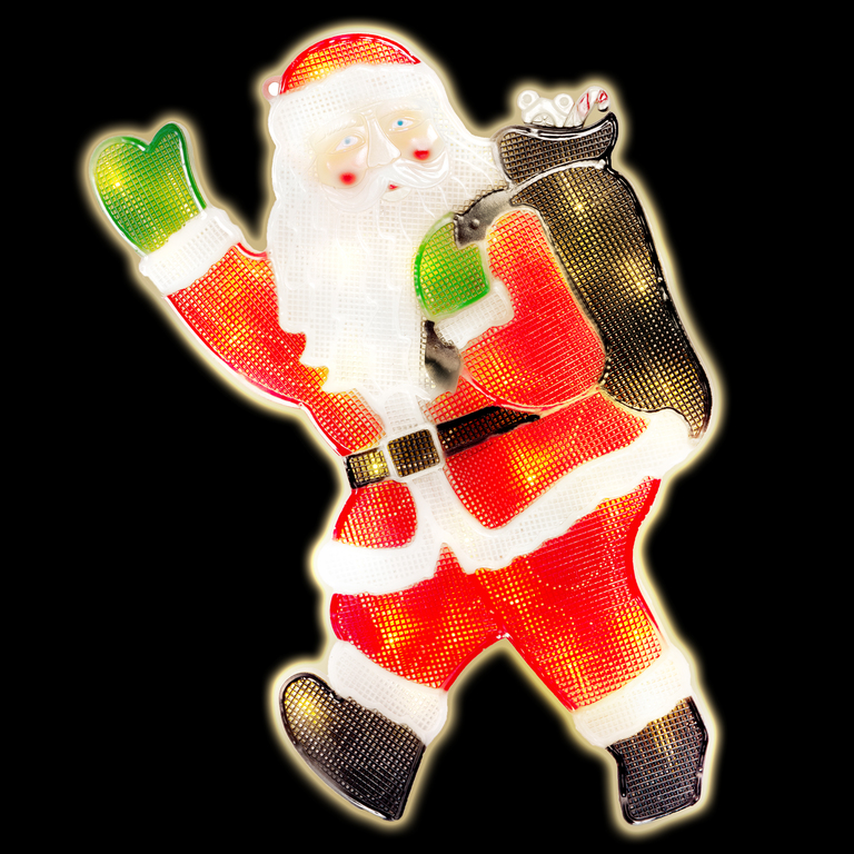 Boże Narodzenie - Zawieszka Na Okno Mikołaj zasilanie z sieci (3)