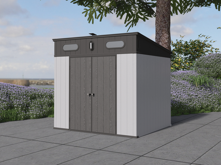 Domki / Garaże - Domek Narzędziowy Plastikowy Premium Ogrodowy Corciano 240x210x226 cm  (4)