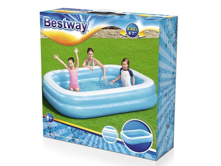 Baseny i materace - Basen dmuchany rodzinny 262 x 175 x 51 cm Bestway 54006 (7) Baseny i materace - Basen dmuchany rodzinny 262 x 175 x 51 cm Bestway 54006 (7)