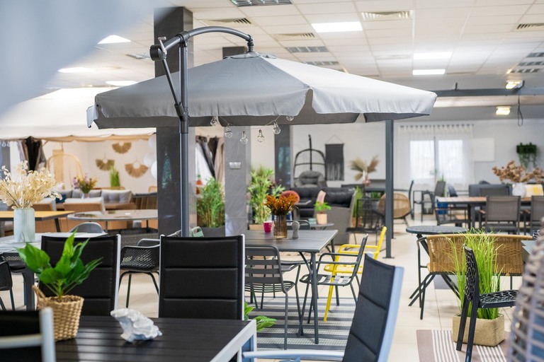 Parasole ogrodowe - Serwisowy Parasol ogrodowy WERONA składany 3.5 m DUŻY szary (5)