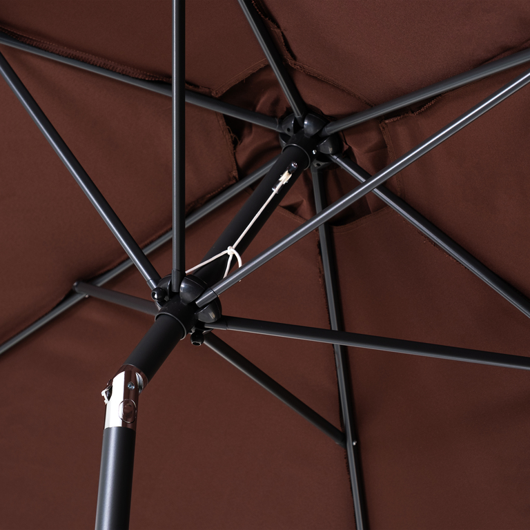 Ogród - Parasol Ogrodowy Honolulu Mocha 300 cm średnica (4)