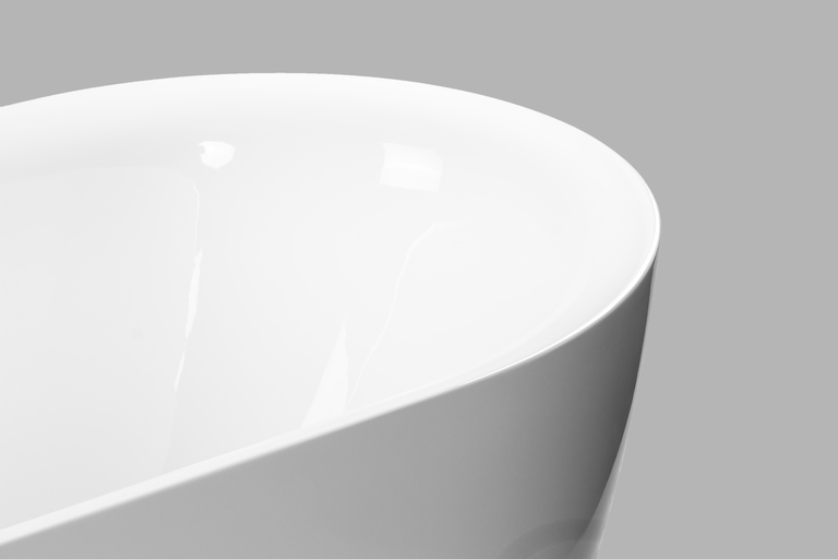 Wanny wolnostojące - Wanna wolnostojąca 150 x 75 cm biała owalna akrylowa + syfon BARI (7) Wanny wolnostojące - Wanna wolnostojąca 150 x 75 cm biała owalna akrylowa + syfon BARI (7)