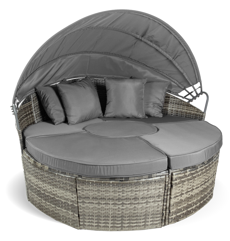 Meble ogrodowe - Wyspa Ogrodowa Bari Sofa Rattan leżanka łóżko polowe plażowe (5)