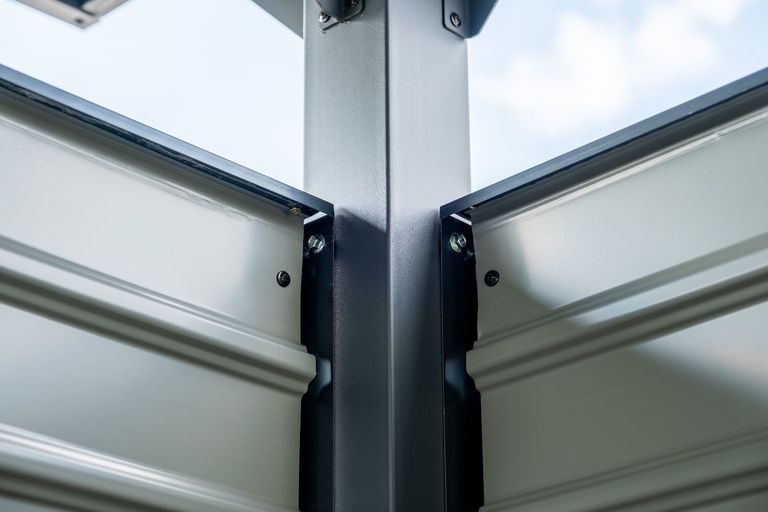 Domki / Garaże - Wiata samochodowa Komplet z Blachami Bocznymi garaż Carport 540 x 285 x 230 cm  (14)