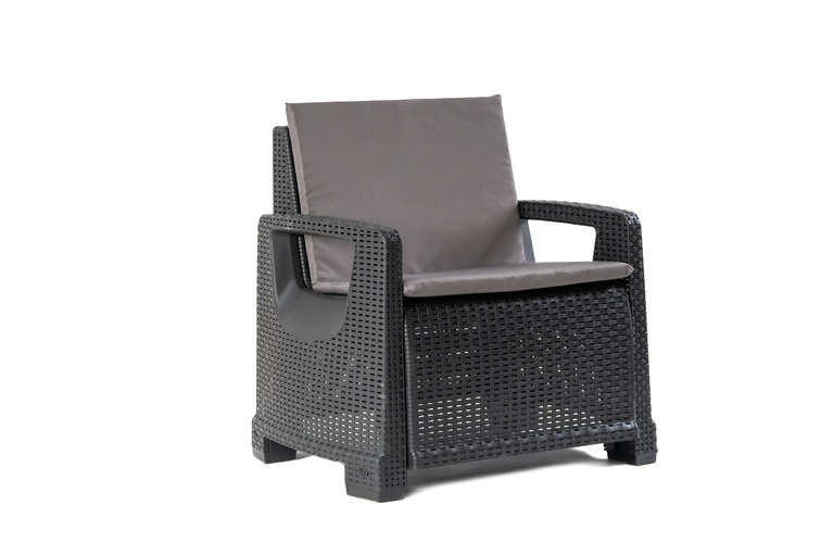 Zestawy ogrodowe - Zestaw Ogrodowy Paradiso Sofa stolik 2 fotele Antracyt (4) Zestawy ogrodowe - Zestaw Ogrodowy Paradiso Sofa stolik 2 fotele Antracyt (4)