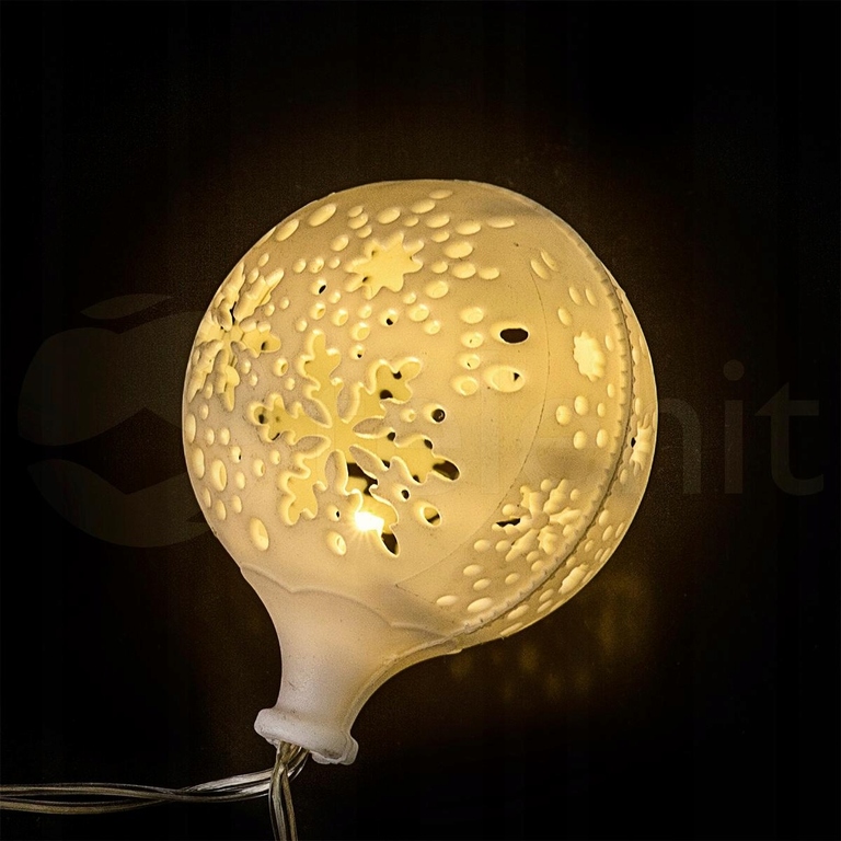 Ozdoby świąteczne - Ozdoba Świąteczna Świecące Bombki Śnieżki Na Baterie 10LED KULE EUROHIT Christmas CH22 THL26 EAN 5901157673855 (4)