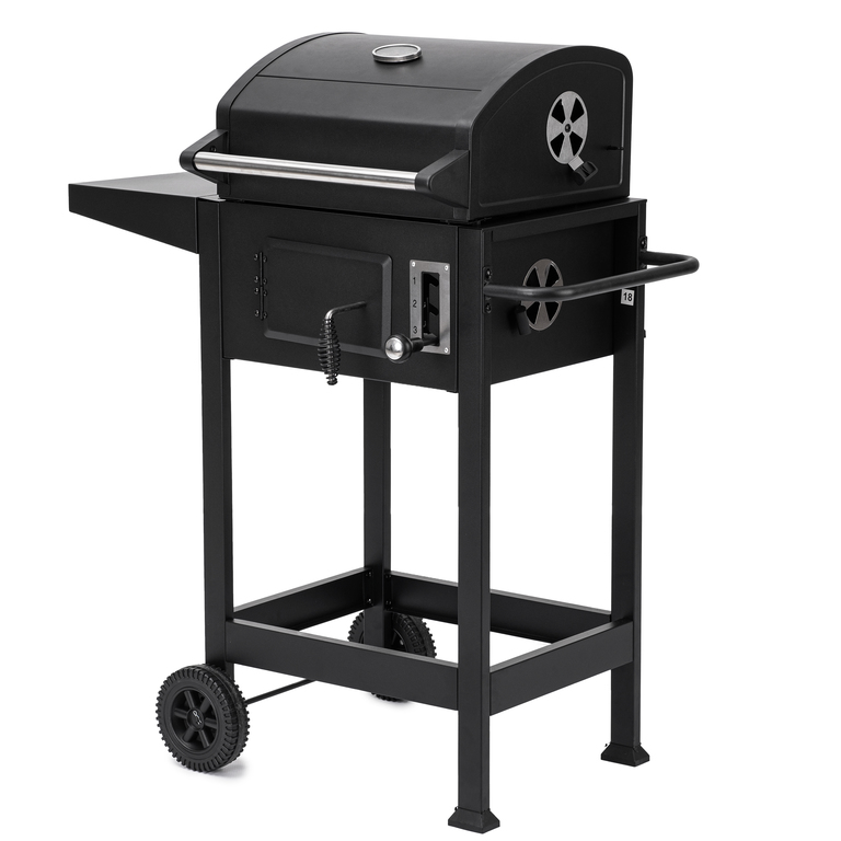 Grille - Grill ogrodowy węglowy ruszt żeliwny wózek ANGUL  SMART  (3)