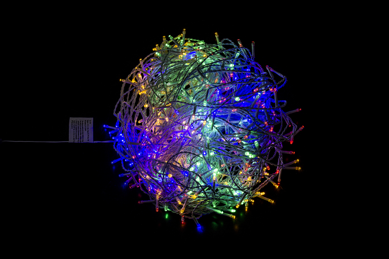 Lampki choinkowe - Sople 200 LED multikolor (6)