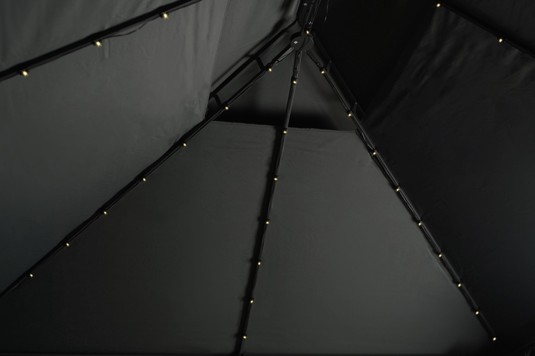 Pawilony ogrodowe - Pawilon namiot ogrodowy altana 3x4 m z oświetleniem LED MOSKITIERA  (7)