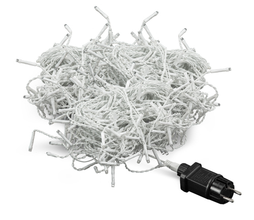 Boże Narodzenie - Sople 300 LED programator 8 funkcji zimny biały (14)