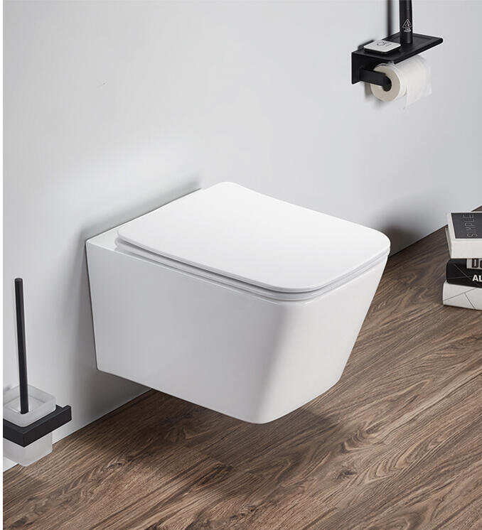 Akcesoria łazienkowe - Miska WC wisząca Corciano Tornado Elegance Lśniąca Biel 52x35x35 cm (2)
