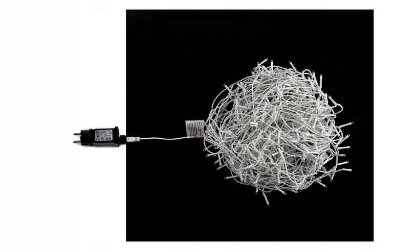 Lampki choinkowe - Lampki Sople Zewnętrzne 500LED FLASH 18M Białe Ciepłe EUROHIT Christmas (11)