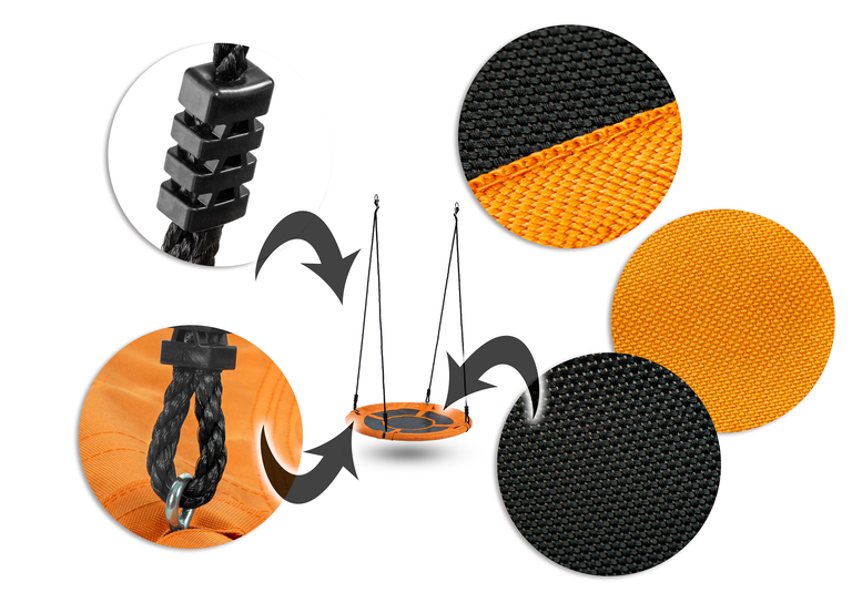 Bocianie gniazda - Gniazdo bocianie Huśtawka Ogrodowa Pomarańczowe 90 cm POLO (5) Bocianie gniazda - Gniazdo bocianie Huśtawka Ogrodowa Pomarańczowe 90 cm POLO (5)