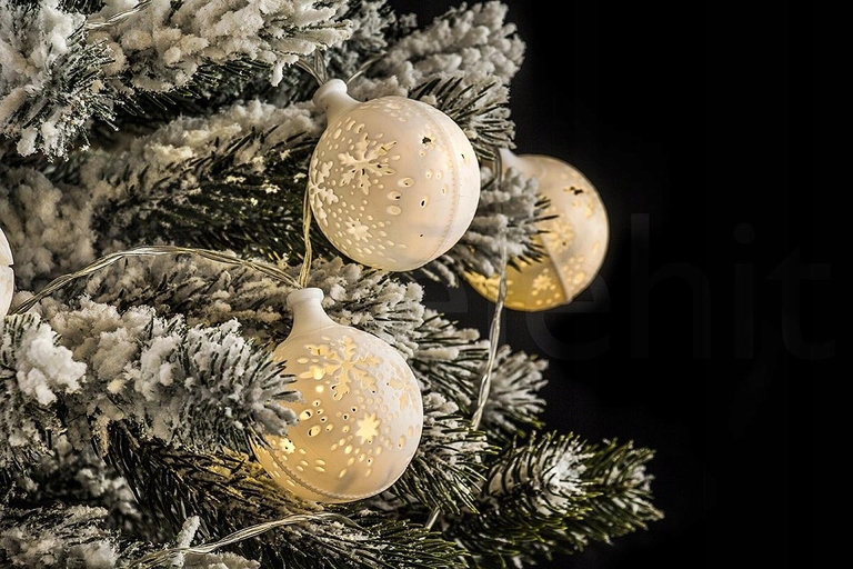 Ozdoby świąteczne - Ozdoba Świąteczna Świecące Bombki Śnieżki Na Baterie 10LED KULE EUROHIT Christmas CH22 THL26 EAN 5901157673855 (3)