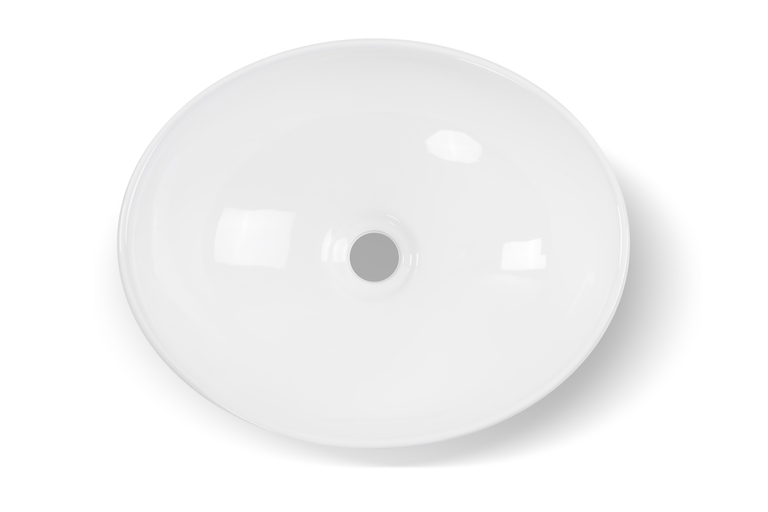 Umywalki nablatowe - Umywalka nablatowa owalna GALA Ceramiczna (2)