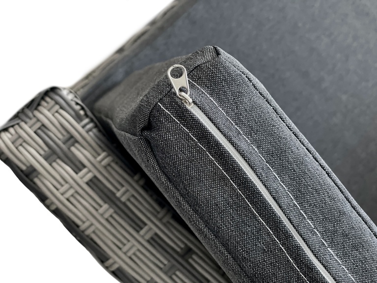 Meble ogrodowe - Zestaw Mebli Ogrodowych Natalia Zestaw Ogrodowy z technorattanu Narożnik Stolik Pufy  (3)