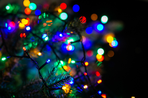 Boże Narodzenie - Lampki choinkowe 200 LED z dodatkowym gniazdem multikolor (5)