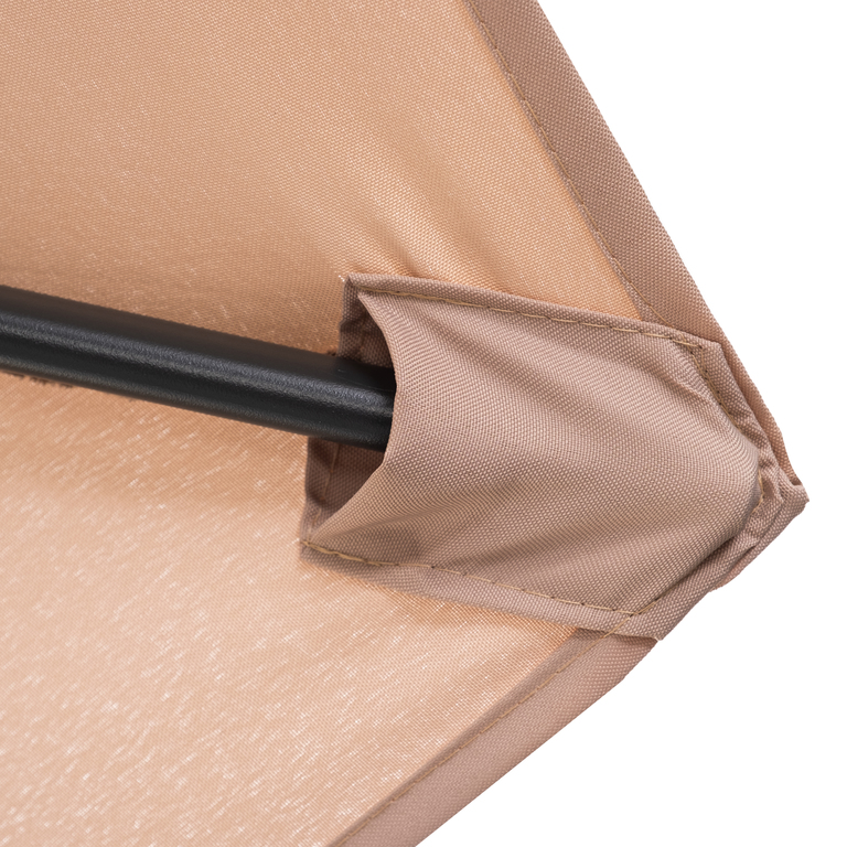 Ogród - Parasol Ogrodowy Honolulu Beżowy 300 cm średnica (6)