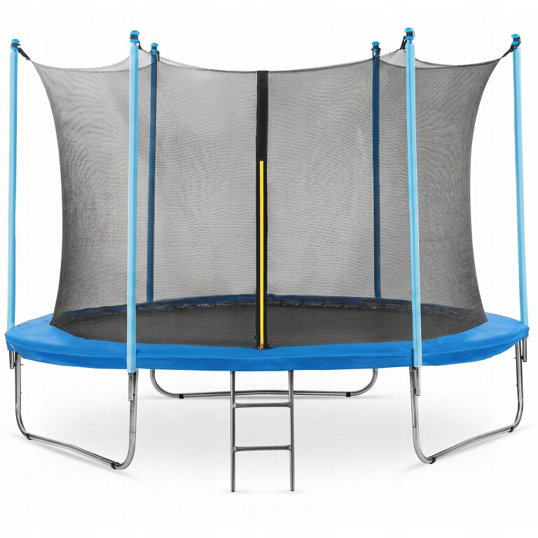 Trampoliny  - Trampolina ogrodowa Total Sport 244 cm 8FT z siatką wewnętrzną + drabinka (14)