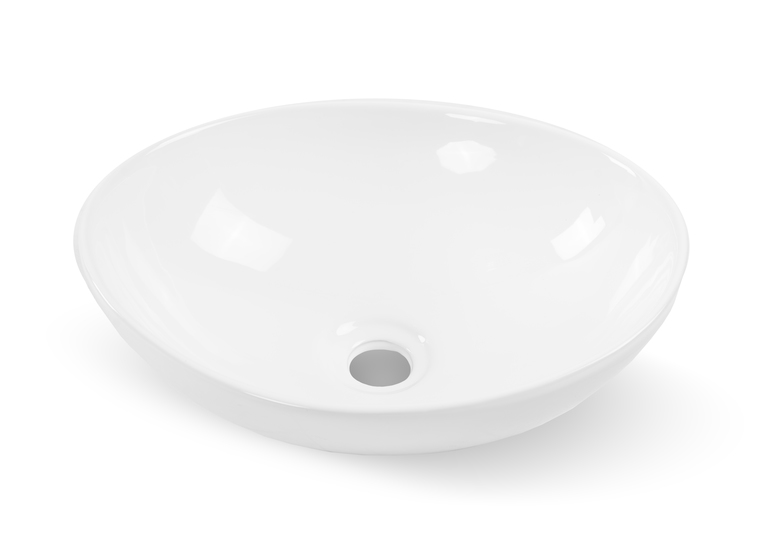 Umywalki nablatowe - Umywalka nablatowa owalna GALA Ceramiczna (4)