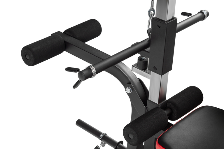 Ławeczki do ćwiczeń - Ławka treningowa Corciano solidna składana wielofunkcyjna WYCĄG z HANTLAMI 75kg (10)